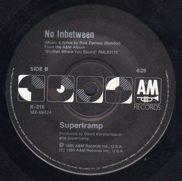 Supertramp : I'm Beggin' You (7", Single, Ltd)