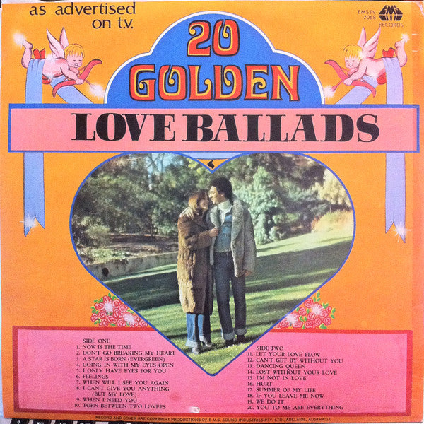 Unknown Artist : 20 Golden Love Ballads (2xLP)