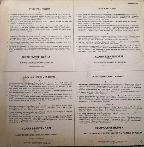 Szentendrei Klára : Gyere Haza Kincsem (LP, Album)