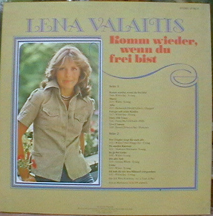 Lena Valaitis : Komm Wieder, Wenn Du Frei Bist (LP, Album)