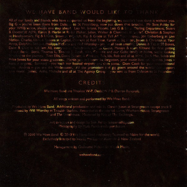 We Have Band : WHB (CD, Album, Sup)