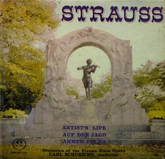 Johann Strauss*, Orchestra Of The Vienna State Opera* Conducted By Carl Schuricht : Strauss (7", EP)