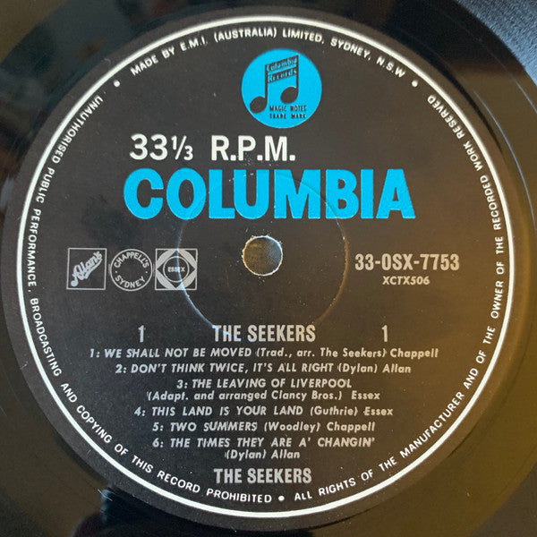 The Seekers : The Seekers (LP, Album, Mono)