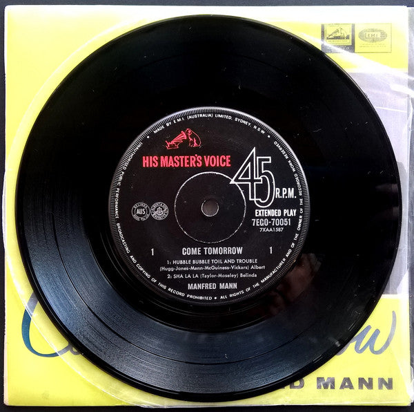Manfred Mann : Come Tomorrow (7", EP)