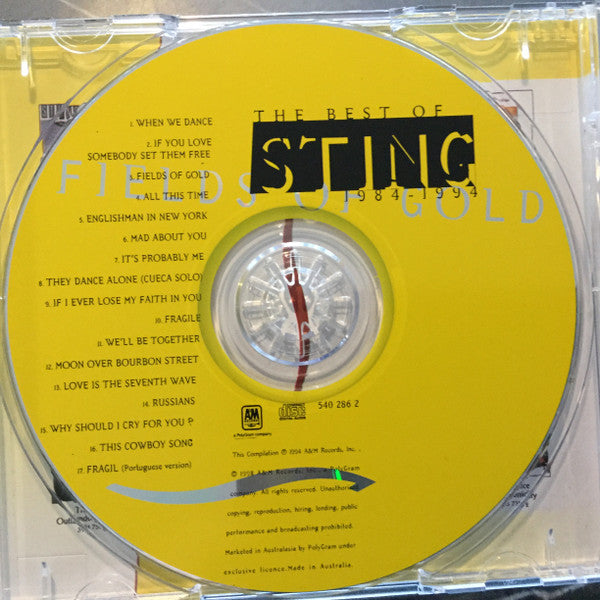 Sting : Fields Of Gold: The Best Of Sting 1984 - 1994 (CD, Comp, RE, RM)