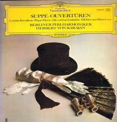 Franz von Suppé - Berliner Philharmoniker, Herbert von Karajan : Ouvertüren - Leichte Kavallerie·Pique Dame·Die Schöne Galathée·Dichter Und Bauer U.A. (LP, Album, Club)