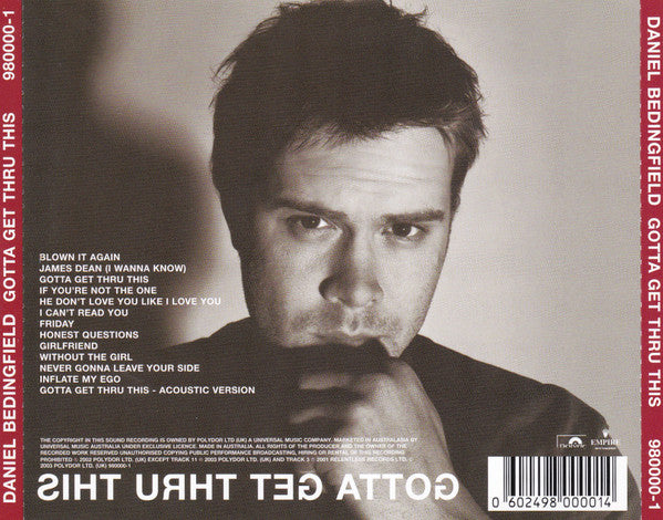 Daniel Bedingfield : Gotta Get Thru This (CD, Album)