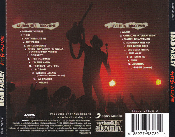 Brad Paisley : Hits Alive (CD, Comp + CD, Album)