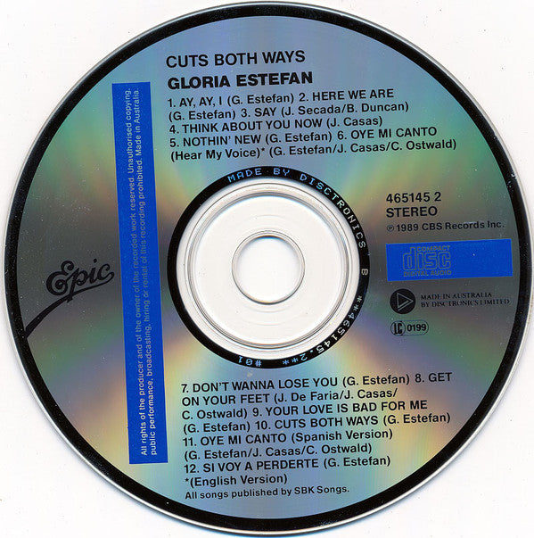 Gloria Estefan : Cuts Both Ways (CD, Album)
