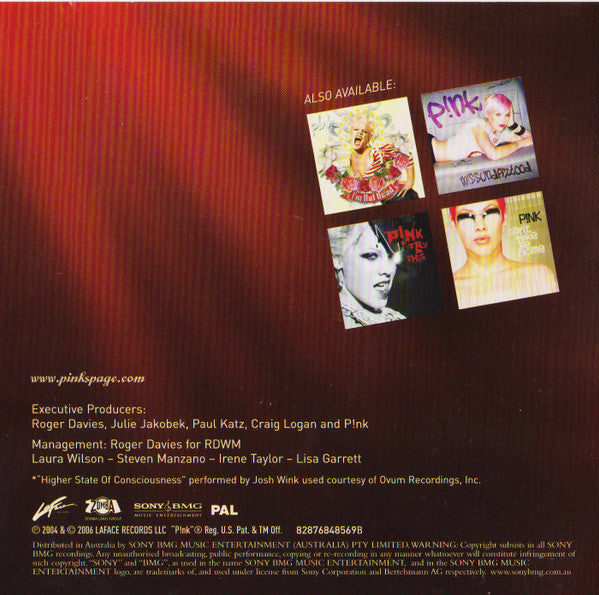 P!NK : Live In Europe - From The 2004 Try This Tour (DVD-V, PAL)