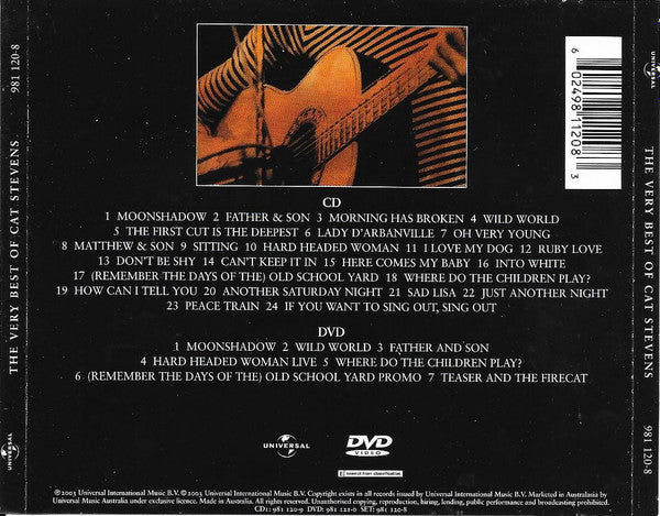 Cat Stevens : The Very Best Of Cat Stevens (CD, Comp, RM + DVD-V)