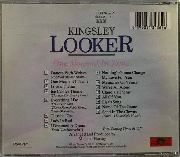 Kingsley Looker : One Moment In Time (CD, Album)