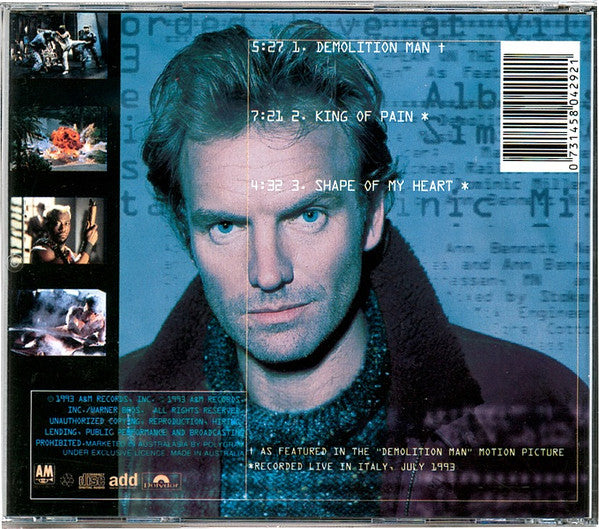 Sting : Demolition Man (CD, EP)