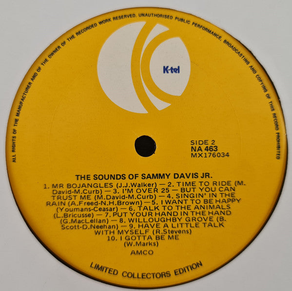Sammy Davis Jr. : K-Tel Present The Sounds Of Sammy Davis Jr. (LP, Comp)