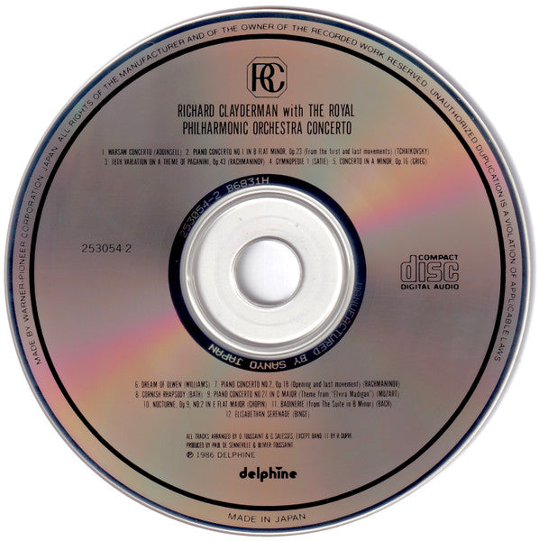 Richard Clayderman With Royal Philharmonic Orchestra : Concerto (CD, Album)