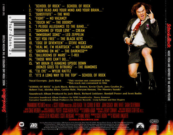 Various : School Of Rock (Music From And Inspired By The Motion Picture) (CD, Comp)