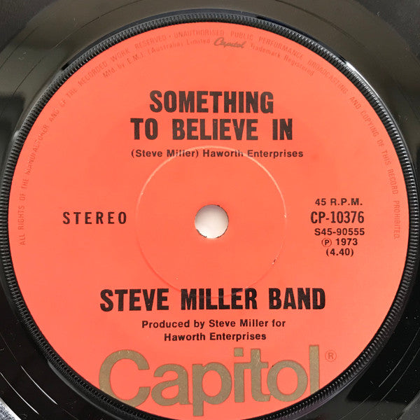 Steve Miller Band : The Joker (7", Single)
