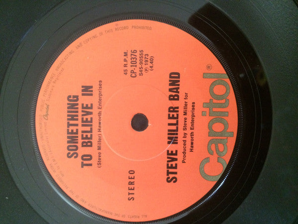 Steve Miller Band : The Joker (7", Single)