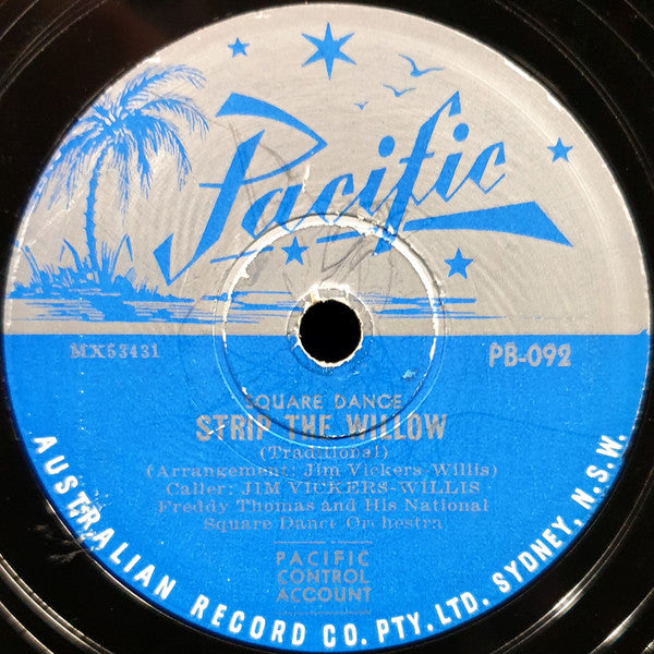 Jim Vickers-Willis, Freddy Thomas And His National Square Dance Orchestra : Oh, Johnny / Strip The Willow (Shellac, 10")