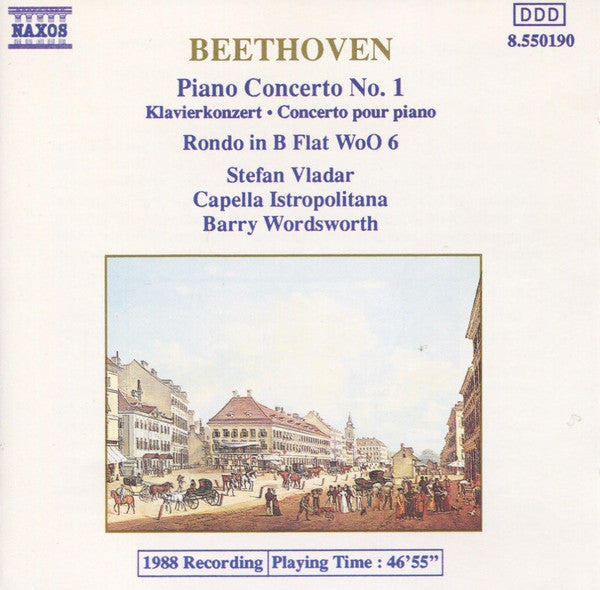 Ludwig van Beethoven, Stefan Vladar, Capella Istropolitana, Barry Wordsworth : Piano Concerto No. 1 / Rondo In B Flat WoO 6 (CD, Album)