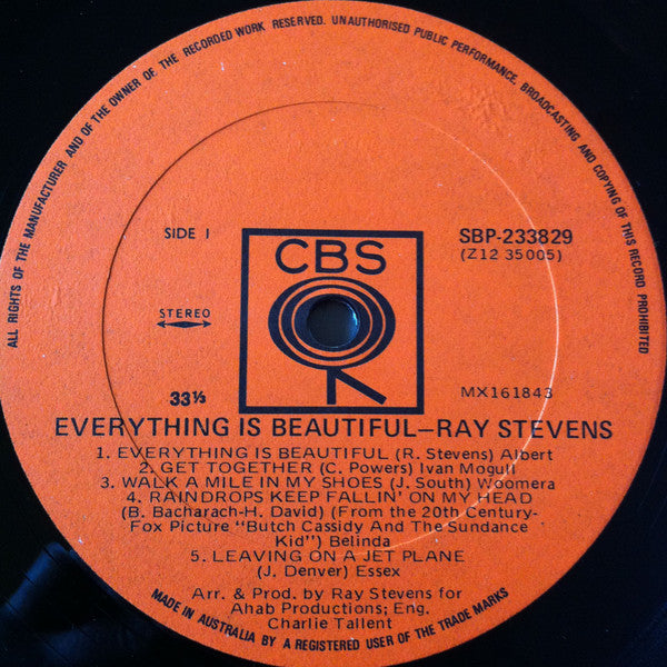 Ray Stevens : Everything Is Beautiful (LP, Album)