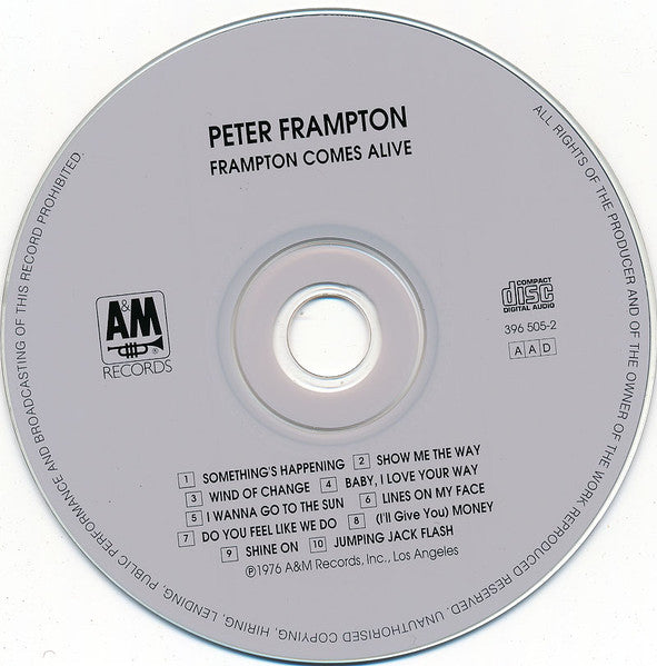 Peter Frampton : Frampton Comes Alive! (CD, Album, RE, Dis)