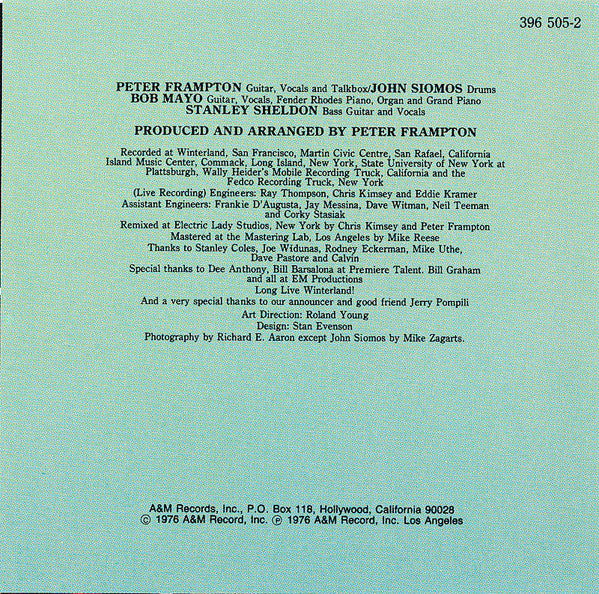 Peter Frampton : Frampton Comes Alive! (CD, Album, RE, Dis)