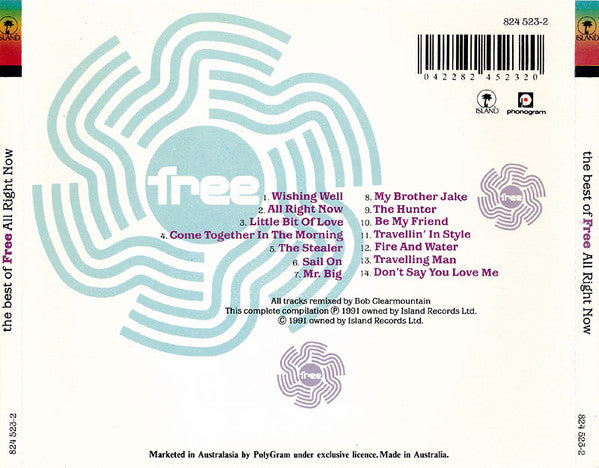 Free : The Best Of Free All Right Now (CD, Comp)