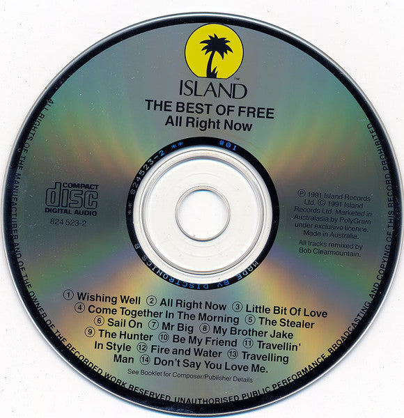 Free : The Best Of Free All Right Now (CD, Comp)