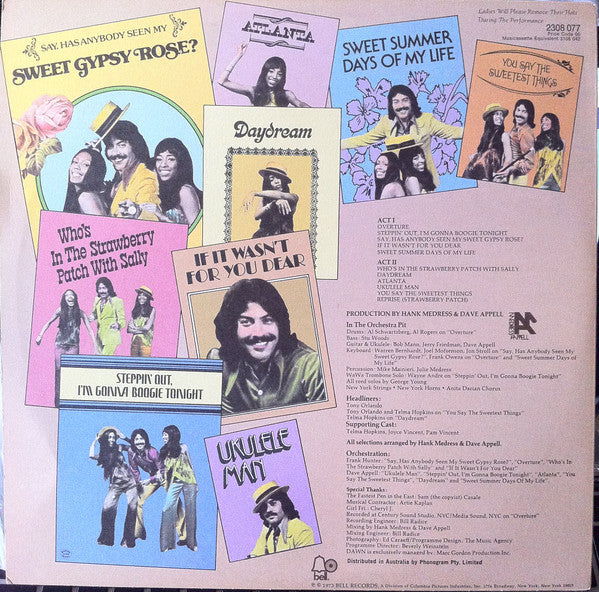 Dawn (5) Featuring Tony Orlando : Dawn's New Ragtime Follies (LP, Album)