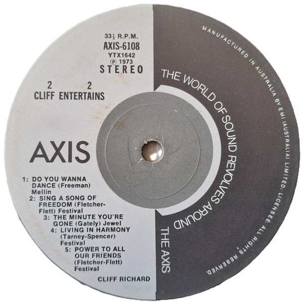 Cliff Richard : Cliff Entertains (LP, Comp)