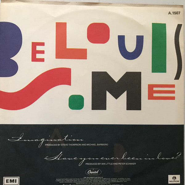 Belouis Some : Imagination (7", Single, Promo)