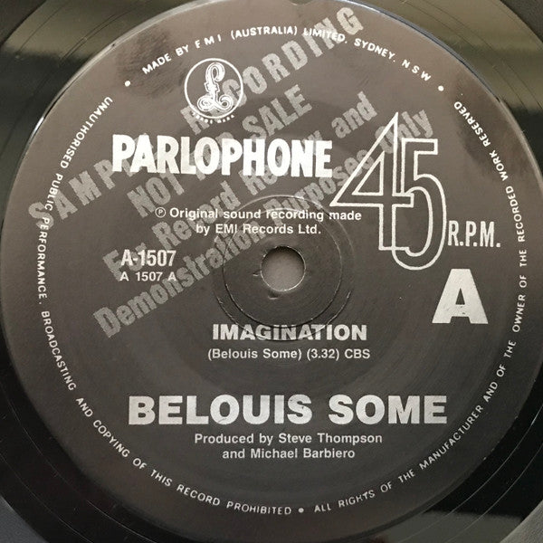 Belouis Some : Imagination (7", Single, Promo)