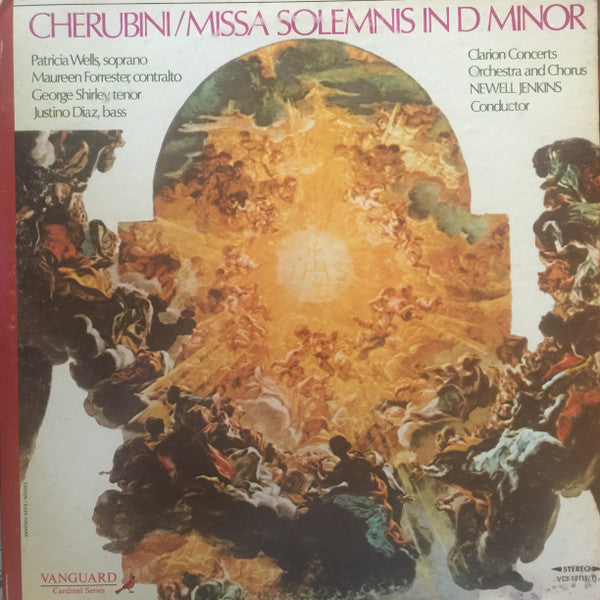 Luigi Cherubini, Patricia Wells, Maureen Forrester, George Shirley, Justino Diaz, Newell Jenkins : Missa Solemnis In D Minor (2xLP, Album, Etch, gat)