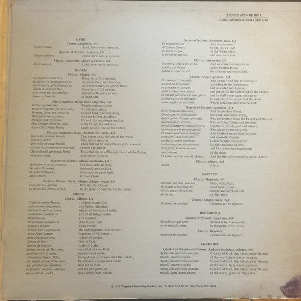 Luigi Cherubini, Patricia Wells, Maureen Forrester, George Shirley, Justino Diaz, Newell Jenkins : Missa Solemnis In D Minor (2xLP, Album, Etch, gat)