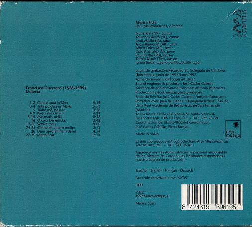 Francisco Guerrero – Musica Ficta (4), Raúl Mallavibarrena : Motecta (CD, Album)