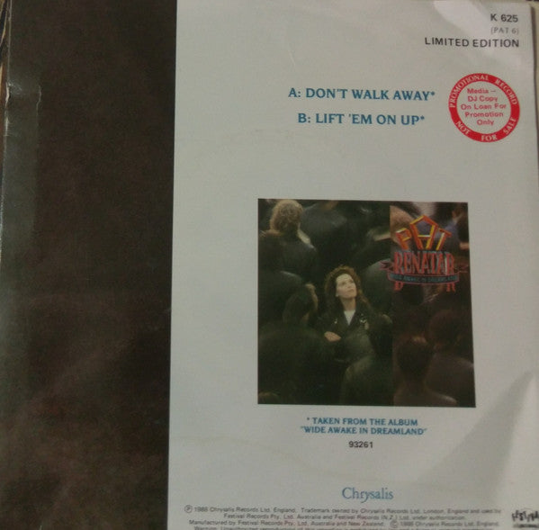 Pat Benatar : Don't Walk Away (7", Single)