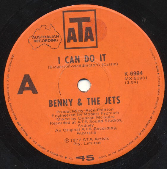 Benny & The Jets : I Can Do It (7", Single)