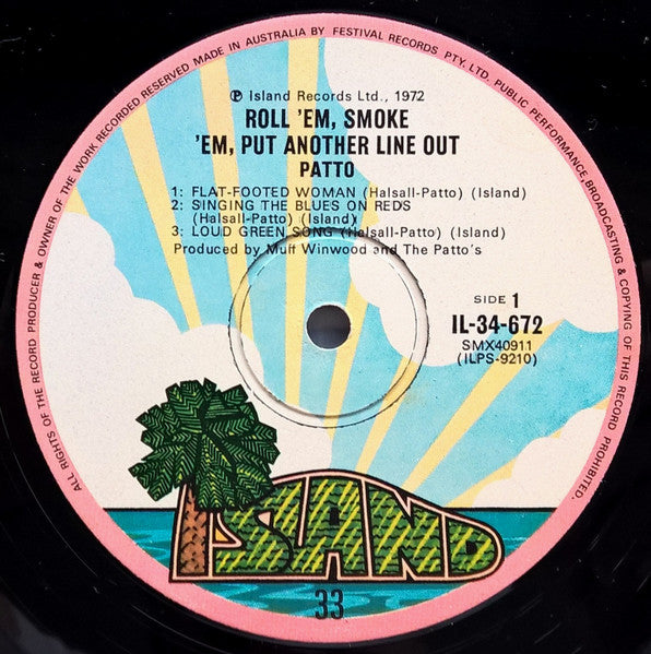Patto (2) : Roll 'Em Smoke 'Em Put Another Line Out (LP, Album)