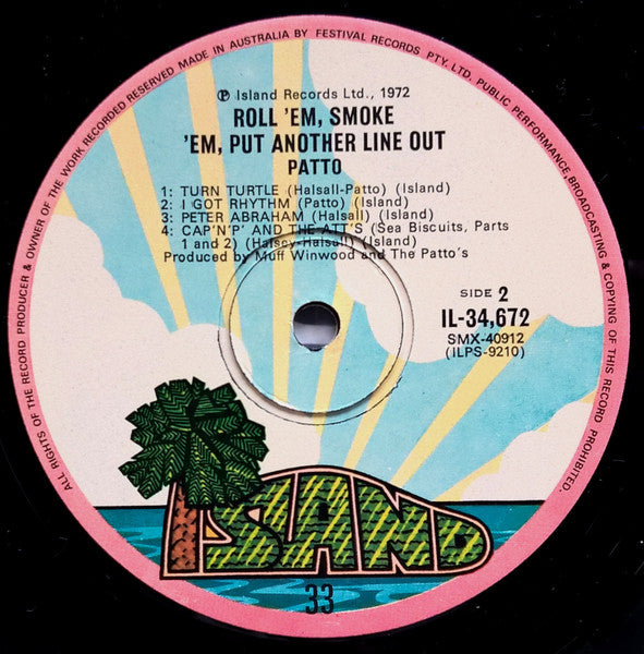 Patto (2) : Roll 'Em Smoke 'Em Put Another Line Out (LP, Album)