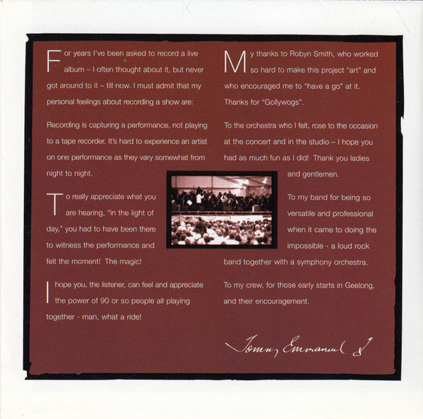 Tommy Emmanuel & The Australian Philharmonic Orchestra : Classical Gas (CD, Album)