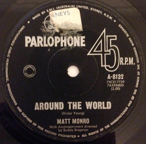 Matt Monro : Walk Away (7", Single)