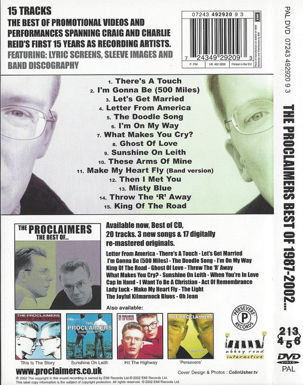 The Proclaimers : Best Of 1987-2002... (DVD, Comp, PAL)