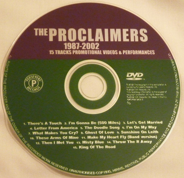 The Proclaimers : Best Of 1987-2002... (DVD, Comp, PAL)
