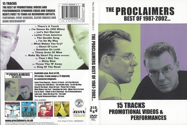 The Proclaimers : Best Of 1987-2002... (DVD, Comp, PAL)