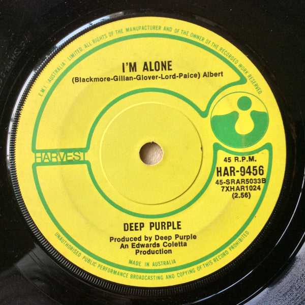 Deep Purple : Strange Kind Of Woman (7", Single, Mono)