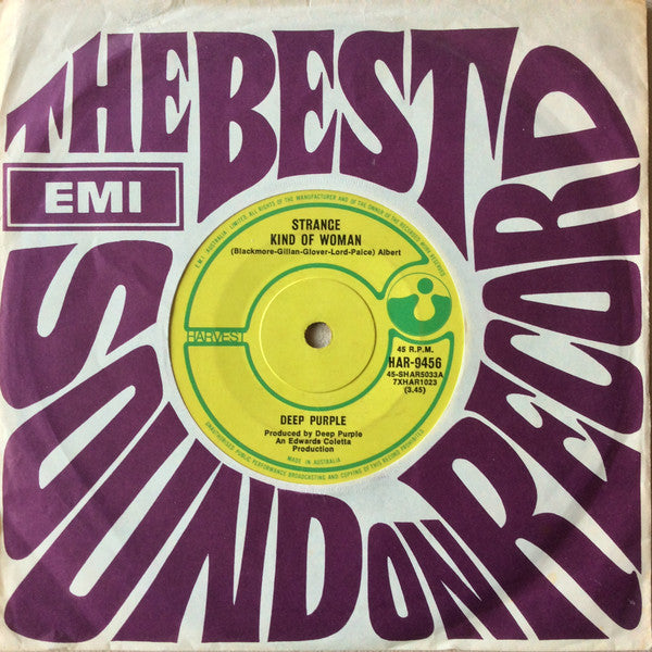 Deep Purple : Strange Kind Of Woman (7", Single, Mono)