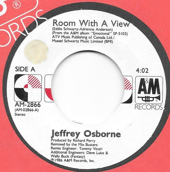 Jeffrey Osborne : Room With A View (7", Single)