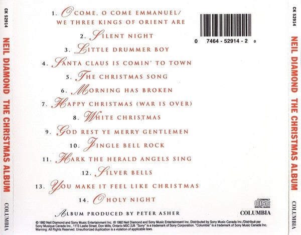 Neil Diamond : The Christmas Album (CD, Album)