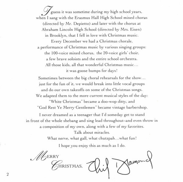 Neil Diamond : The Christmas Album (CD, Album)